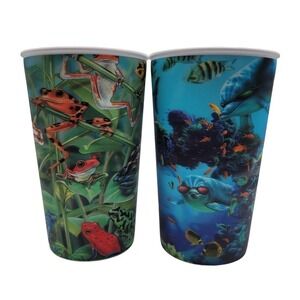 Holographic Rayco McClure Motion Imaging 2009 Cups Rainforest Ocean Animals